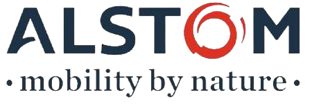 ALSTOM logo with text mobility by nature